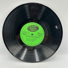Childrens Living French 40-Lesson 33 1/3 RPM Records With Books