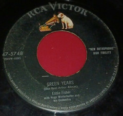 Vintage 45RPM Record : Eddie Fisher Green Years : RCA Victor