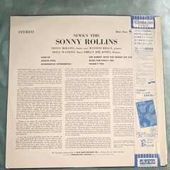 Sonny Rollins – Newk’s Time Blue Note BST 84001 12″ Black Vinyl Jazz Stereo LP
