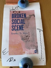 Broken Social Scene Remember The humans Rough Trade Splatter LP/Autograph Poster