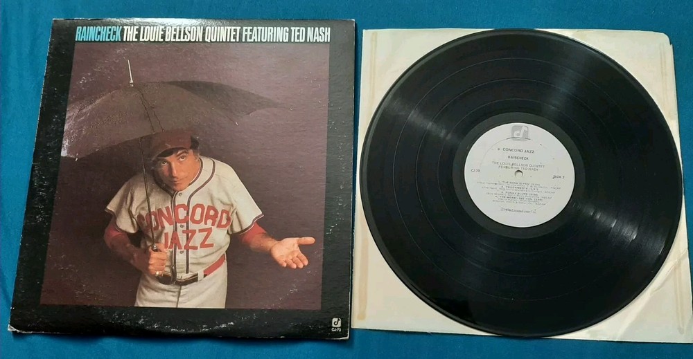 The Louie Bellson Quintet Featuring Ted Nash LP Raincheck Concord Jazz CJ-73 vg