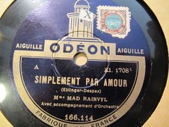 1928 MAD RAINVYL French CHANSON L’Enfant et l’Ocean/ Simplement par Amour Odeon