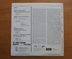 SXL 2196 ED1 Mozart Notturna Four Orchestras Peter Maag 1960 Decca WBG 1st