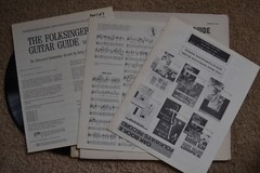 Folksinger’s Guitar Guide Manuel Jerry Silverman w/ 3 books Vol.2 Record LP VG+