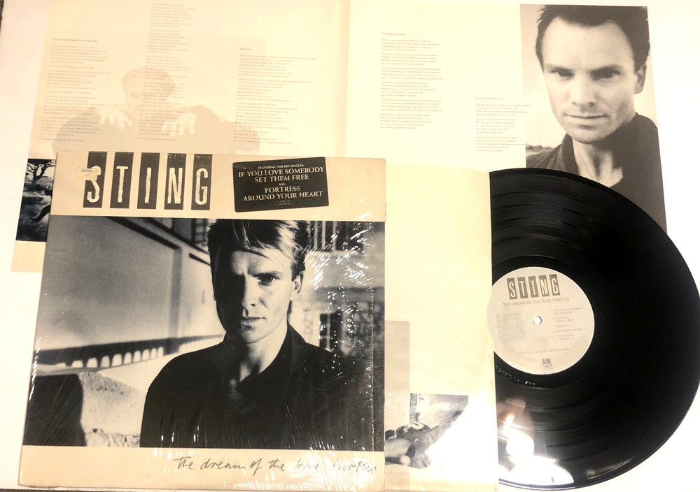 Sting The Dream of Blue Turtles Lp in shrink w hype sticker insert The Police Nm