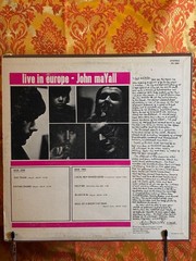 John Mayall Live In Europe LP London PS 589 Blues Rock VG+ Vinyl VG Cover