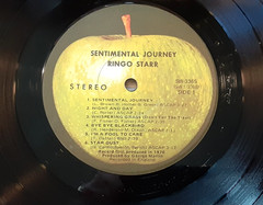 Ringo Starr, Sentimental Journey, Apple, SW 3365, 1970, Bell Sound, VG+ / VG+