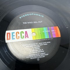 The Who Sell Out DL 74950 Decca Records Original 1967 US Stereo LP Vinyl Record