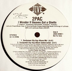 2Pac – I Wonder If Heaven Got A Ghetto 12″ 1997 Jive Records White Label NM