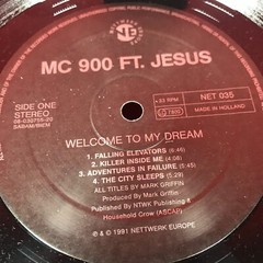 MC 900 FT JESUS Welcome To My Dream 1991 Dutch vinyl LP + INNER Killer Inside Me