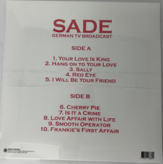 Sade – Live 1984 Rotterdam Vinyl- all same songs as Diamond Life, and many more