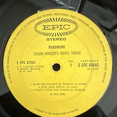 Edgar Winter’s White Trash Roadwork Double LP Vinyl Epic 1972 Rock