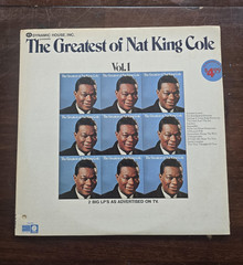 Nat King Cole The Greatest of Nat King Cole Vol. 1 & 2 Stereo Vinyl Untested