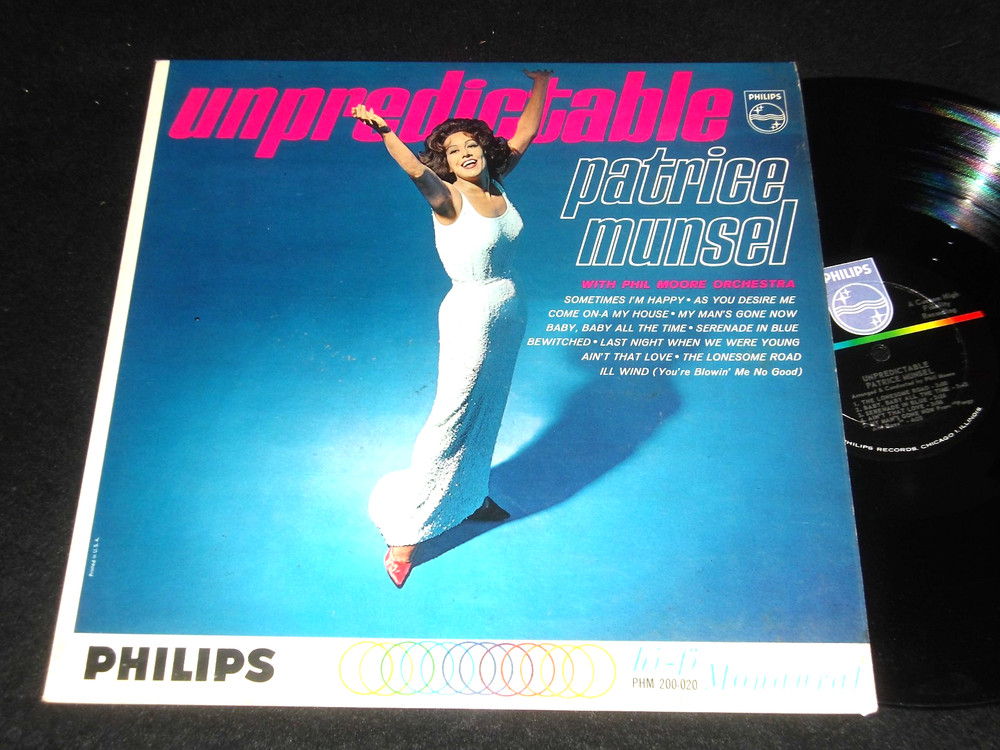 Female Jazz Vocal LP Rarity PATRICE MUNSEL Unpredictable Philips PHIL MOORE