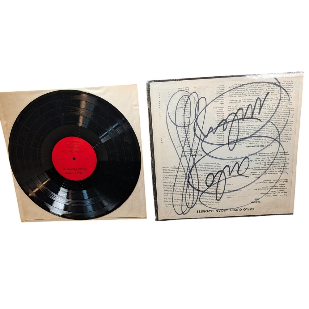 Autographed Carlo Curley – Organ Favorites Vinyl LP | Signed by The Artist