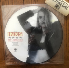 Vintage 1988 INXS NEW SENSATION Limited Edition 12″ Picture Disc + LIVE BABY CD!