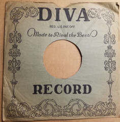 10″ Diva Original Paper Sleeve 1920s? V+ see photos