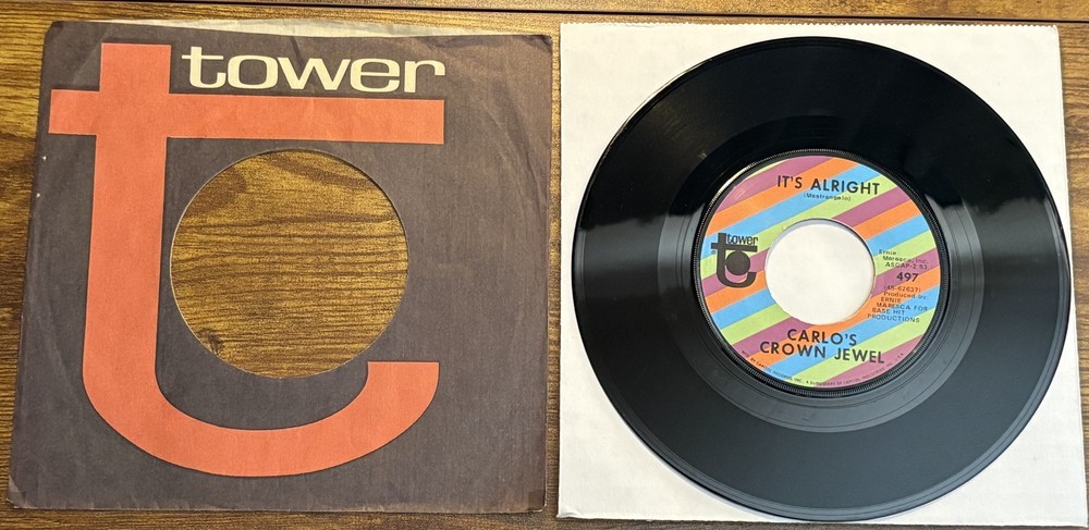 Carlo’s Crown Jewel “Shoo Fly Pie & Apple Pan Dowdy” 1969 Psych Rock 45 vg+