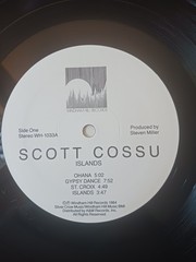 SCOTT COSSU – ISLANDS – 1984 WINDHAM HILL RECORDS VINYL ALBUM – (VG/VG+)