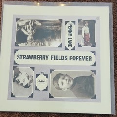 The Beatles 7″ 45 RPM Black Vinyl Single Capitol 5810 Paper Sleeve Strawberry