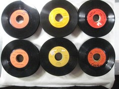 record lot 45 rpm VG+/NM- 125 vinyl NO sleeves pop hits 70s/80s FREE SHIP 5Q