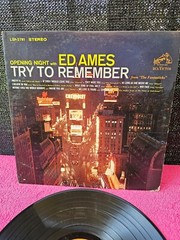 Vinyl LP Opening Night With Ed Ames Try To Remember LSP-2781 RCA 1964 Live in NY