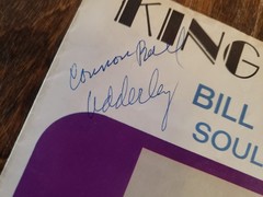 hand signed cannonball adderley 1960s vg+ king curtis SLEEVE only 45 see notes!!