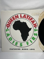 Queen Latifah feat Monie Love – Ladies First 12″ Vinyl Single 1989 – Promo VG++