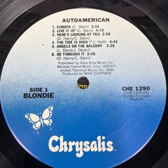 Blondie. Autoamerican Vinyl LP 1980 First Edition CHE 1290 Chrysalis Records