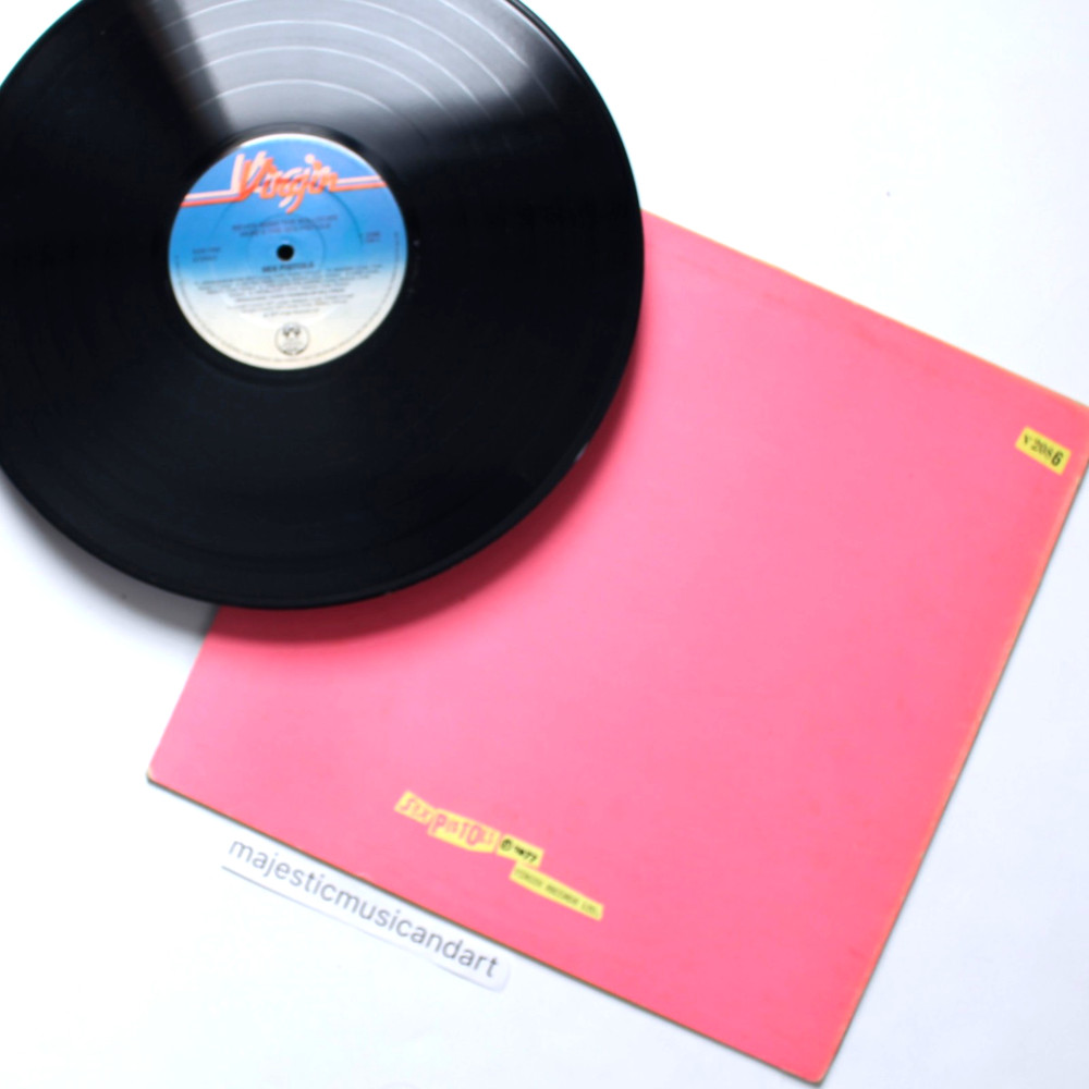 ORIGINAL 1977 UK BLANK 1ST COVER SEX PISTOLS NEVER MIND THE BOLLOCKS VINYL LP EX