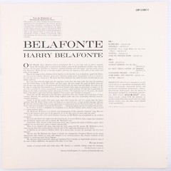 Belafonte – Self Titled – 1961 Stereo 12″ LP Record Hollywood Reissue LSP 1150