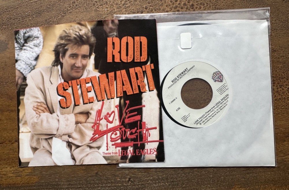 Rod Stewart / Love Touch / 45 w/PS / LEGAL EAGLES Movie /1986 / NEW
