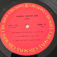 Johnny Winter And Live Sony 25AP1253 Japan LP Vinyl Record with OBI