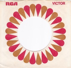 1969 RCA VICTOR RECORDS LABEL RED/GOLD WAXY 7″ 45 RPM Original Record Co. Sleeve