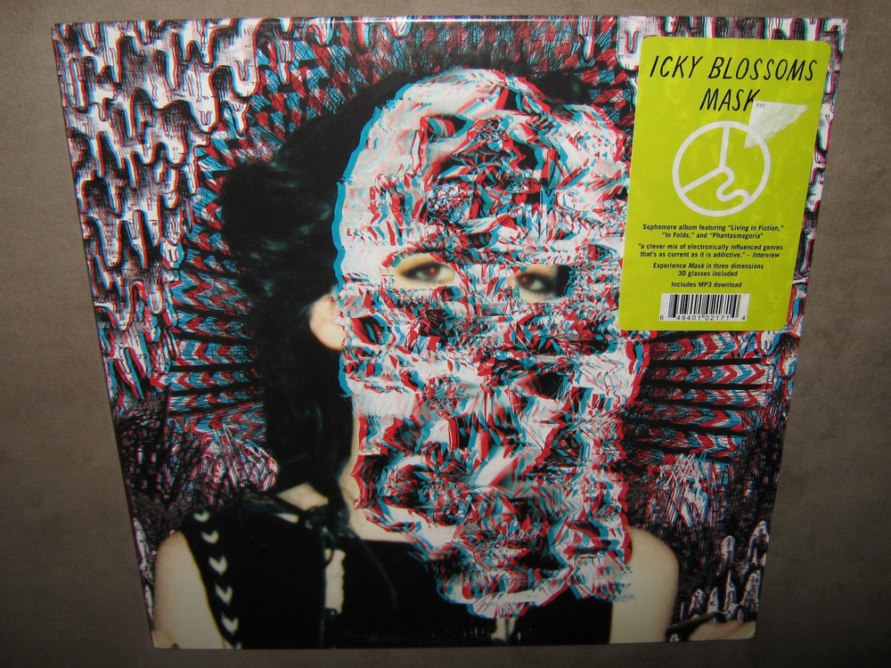 ICKY BLOSSOMS Mask FACTORY SEALED New Vinyl LP 2015 w/3D GLASSES & Mp3Download?