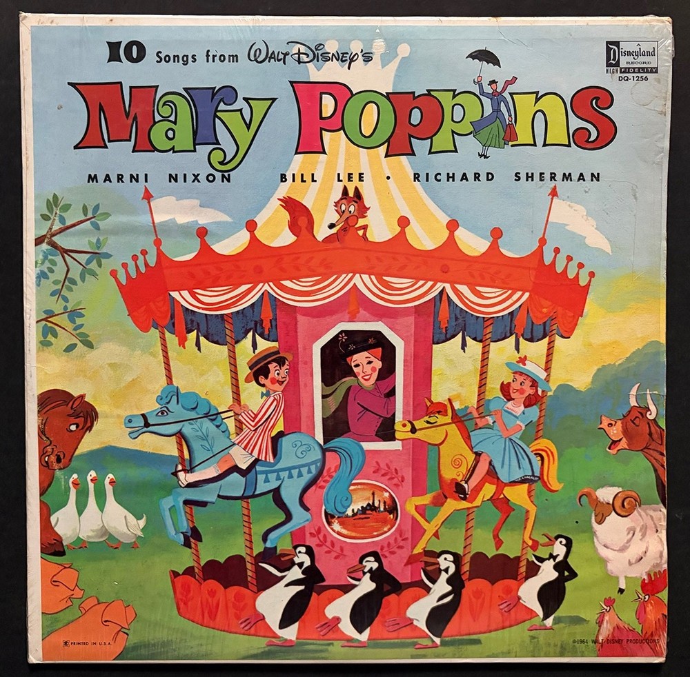 1964 Walt Disney’s Mary Poppins Disneyland Records LP DQ-1256 orig shrink-wrap