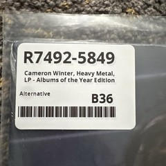 Cameron Winter Heavy Metal Rough Trade Album Of Year Ed Of 1014 + 7” Sold Out!