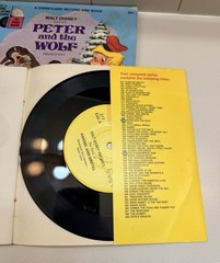 A Little Golden Book & Record Lot Of 6 & 1 Oddball Disneyland