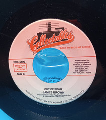 James Brown 45 RPM Out of Sight/Bewildered Collectables Records TESTED EX