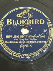 Shep Fields Signed Autograph – Bluebird 78 Rippling Rhythm / Basin Street Blues