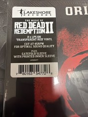 The Music of Red Dead Redemption 2 Original Soundtrack Transparent Red Vinyl NEW