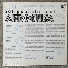 AFRO CUBA “eclipse de sol” orig UK 1988 JAZZ HOUSE label LP signed