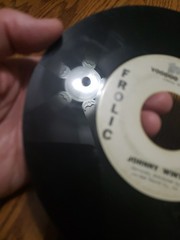 Johnny Winter – Voodoo Twist/Ease My Pain 45RPM Promo Vinyl Frolic White Label G