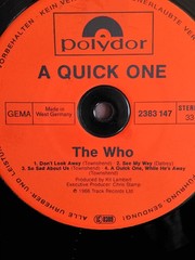 **RARE German 🇩🇪 Pressing** The Who “A Quick One”(1981) Polydor Records *Ex*