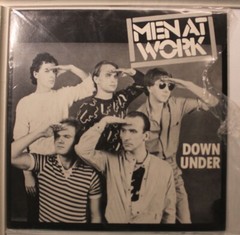 Picture Sleeve 33 Men At Work – Down Under / Who Can It Be Now? Brazil import