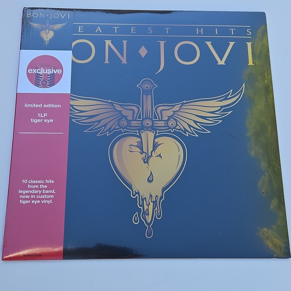 Bon Jovi “Greatest Hits” Limited Edition Tiger Eye LP 10 HITS 2024 New