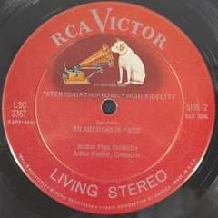 Gershwin Rhapsody In Blue An American In Paris RCA LSC-2367 Living Stereo LP