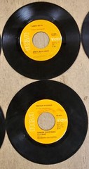 Vintage RCA Victor Stereo Various Artists Orange Label 45 RPM Vinyl Records Lot