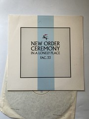 New Order ‎– Ceremony / In A Lonely Place Factory ‎– FAC. 33 1981 12″ Single VG