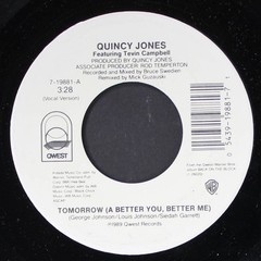 QUINCY JONES & TEVIN CAMPBELL: tomorrow (a better you, better me) QWEST 7″